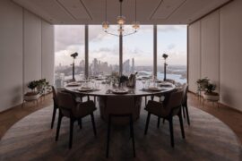 Harbour views and high-end timber touches in this executive office fit-out